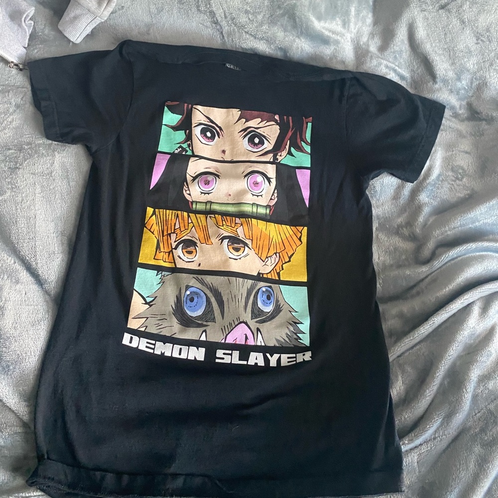 black anime t shirt